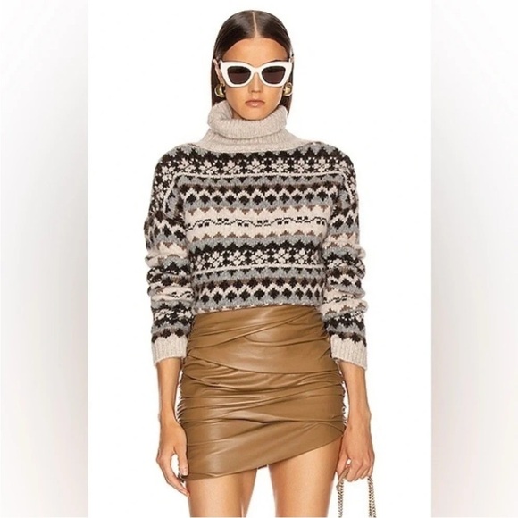 Nili Lotan Catalina Fair Aisle Turtleneck Sweater - Picture 2 of 11